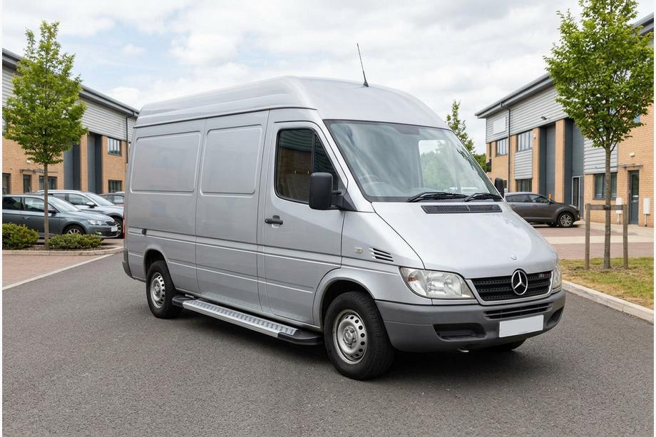 Mercedes Sprinter W901/902/903/904/905 1995–2006 Seitenschweller New Vision Grey (2 Stk., Aluminium) Langer Radstand Image