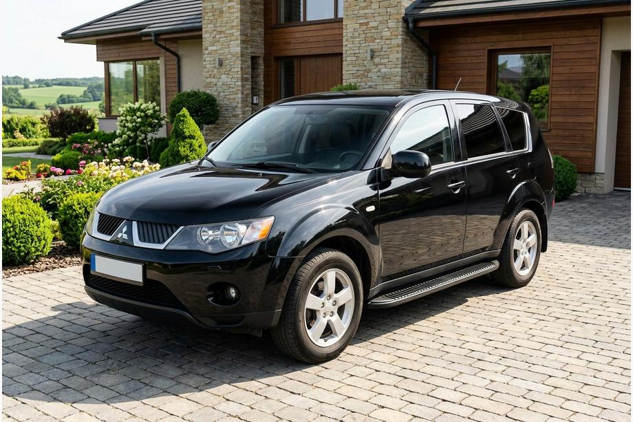 Mitsubishi Outlander 2006-2012 Seitenschweller Tayga Black (2 Stk., Aluminium) Image