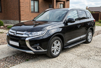 Mitsubishi Outlander 2012-2021 Trittbretter Bosphorus Grey (2 Stk., Aluminium) Foto 1