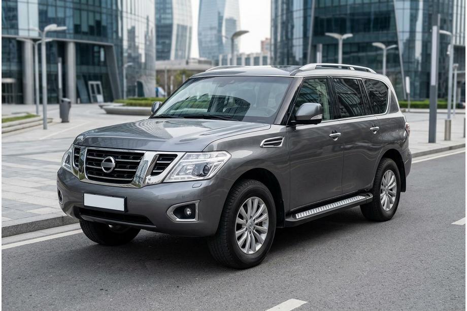 Nissan Patrol Y62 2010-2024 Seitenschweller New Vision Black (2 Stk., Aluminium) Image