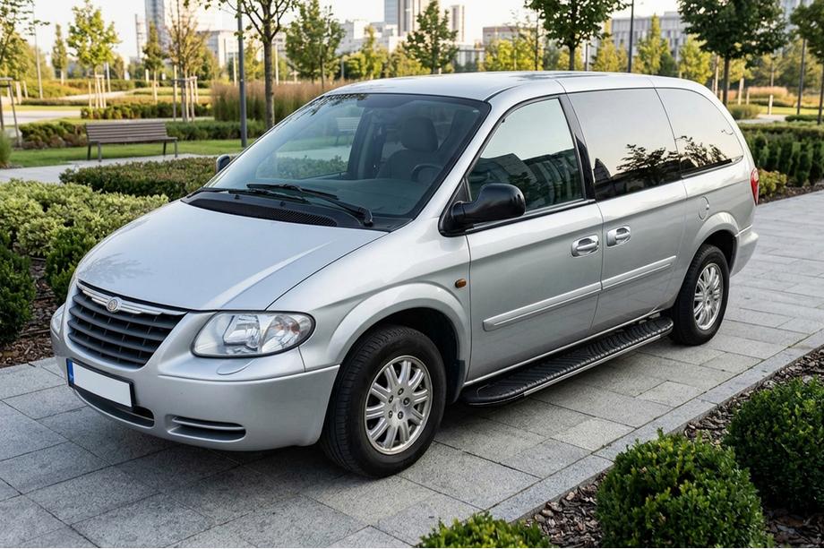 Chrysler Voyager 2001-2007 Trittbretter Bosphorus Grey (2 Stk., Aluminium) Image
