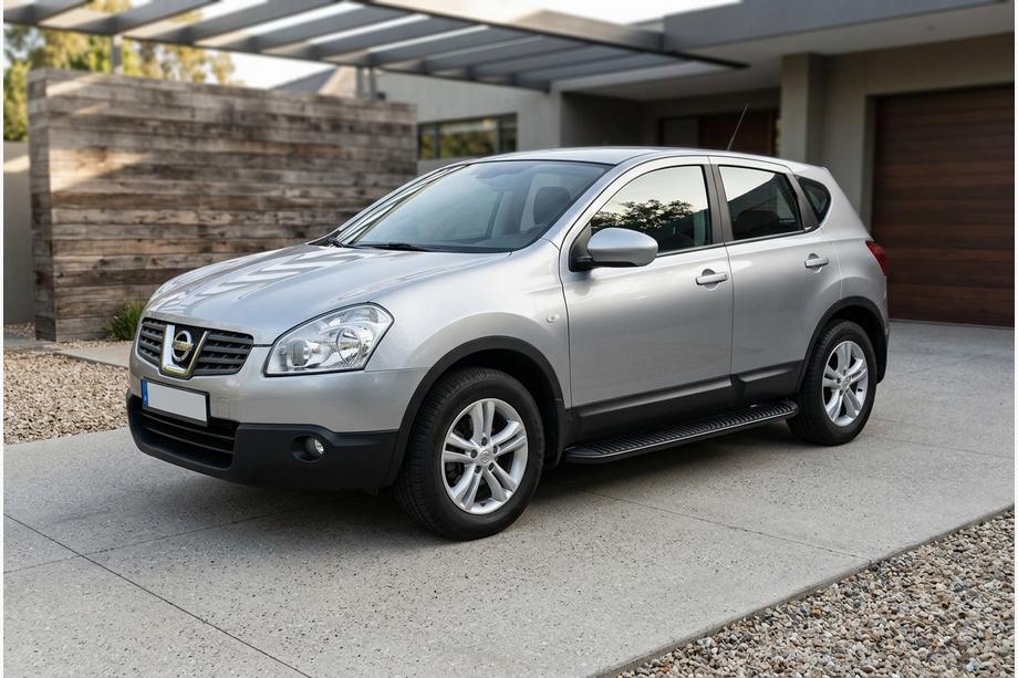 Nissan Qashqai 2007-2010 Seitenschweller Tayga Black (2 Stk., Aluminium) Image