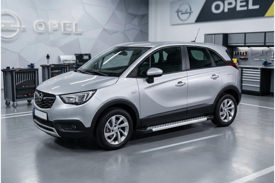 Opel Crossland X 2017-2024 Seitenschweller New Vision Grey (2 Stk., Aluminium) Foto 1