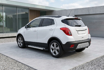 Opel Mokka 2012-2021 Seitenschweller New Vision Grey (2 Stk., Aluminium) Foto 1