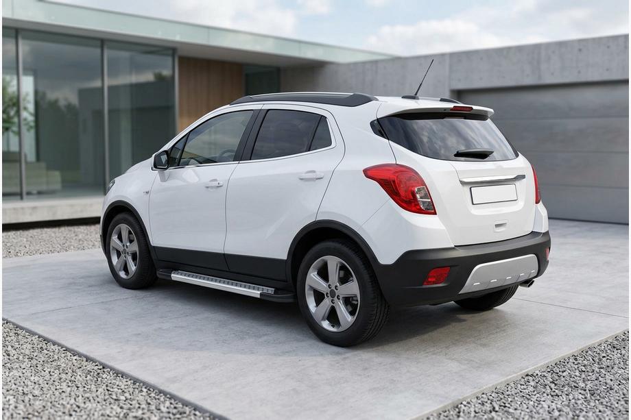 Opel Mokka 2012-2021 Seitenschweller New Vision Grey (2 Stk., Aluminium) Image
