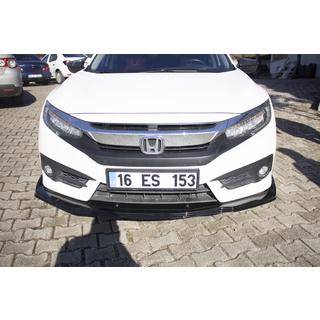Frontlippe V1 (schwarz) Honda Civic Sedan X 2016-2021 Foto 4