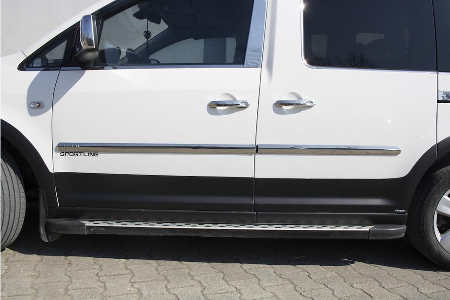 Volkswagen Caddy 2015-2020 Satz Zierleisten und Kotflügelverbreiterungen 2 Türen, langer Radstand Foto 18