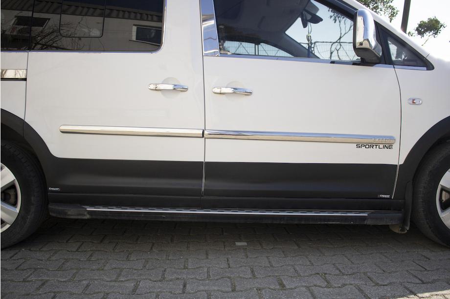 Volkswagen Caddy 2015-2020 Satz Zierleisten und Kotflügelverbreiterungen 2 Türen, langer Radstand Foto 32