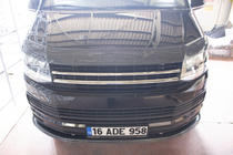 Volkswagen T6 2015-2024 Frontlippe Carbon-Look 2015-2018 (ABS) Foto 15