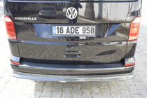 Volkswagen T6 2015-2024 Heckstoßstangenabdeckung EuroCap in Carbon-Optik (ABS) Foto 7