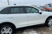 Porsche Cayenne 2010-2017 Windabweiser mit Chromleiste (4 Stk, HIC) Foto 7