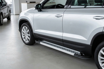 Seat Ateca 2016- Seitenschweller New Vision Grey (2 Stk., Aluminium) Foto 1