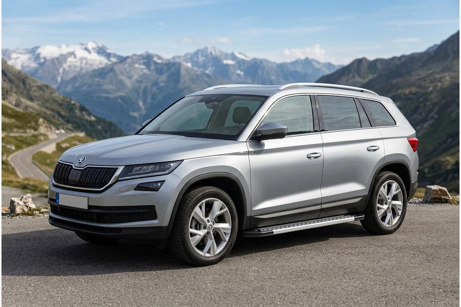 Skoda Kodiaq 2016-2023 Seitenschweller New Vision Grey (2 Stk., Aluminium) Image