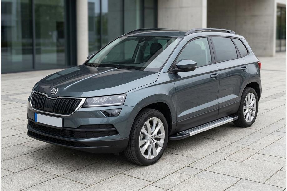Skoda Karoq 2018- Seitenschweller New Vision Grey (2 Stk., Aluminium) Image