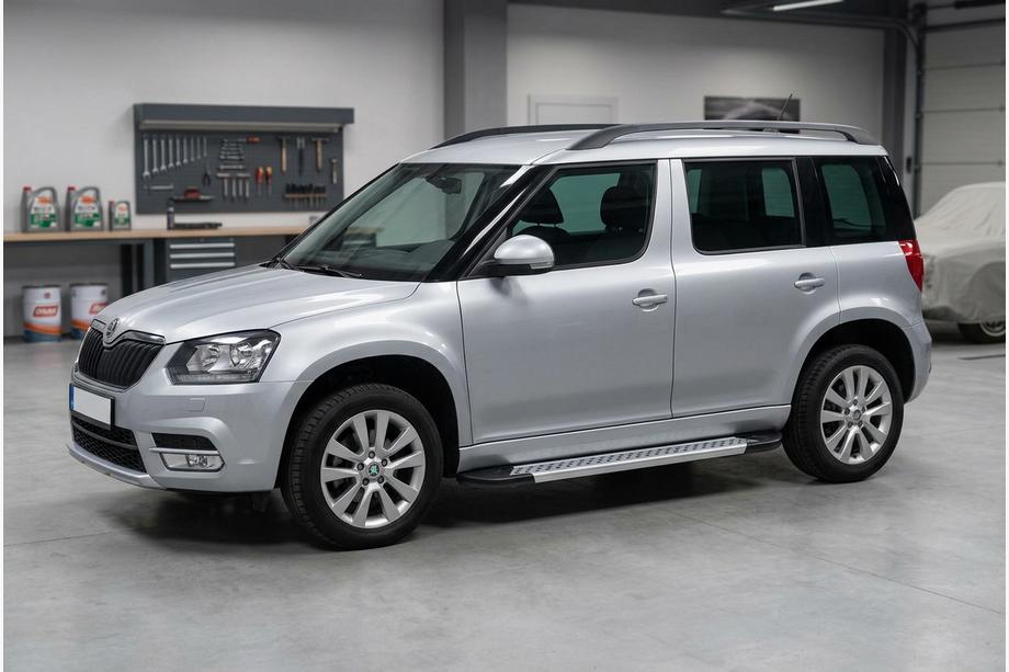 Skoda Yeti 2009-2017 Seitenschweller New Vision Grey (2 Stk., Aluminium) Foto 1