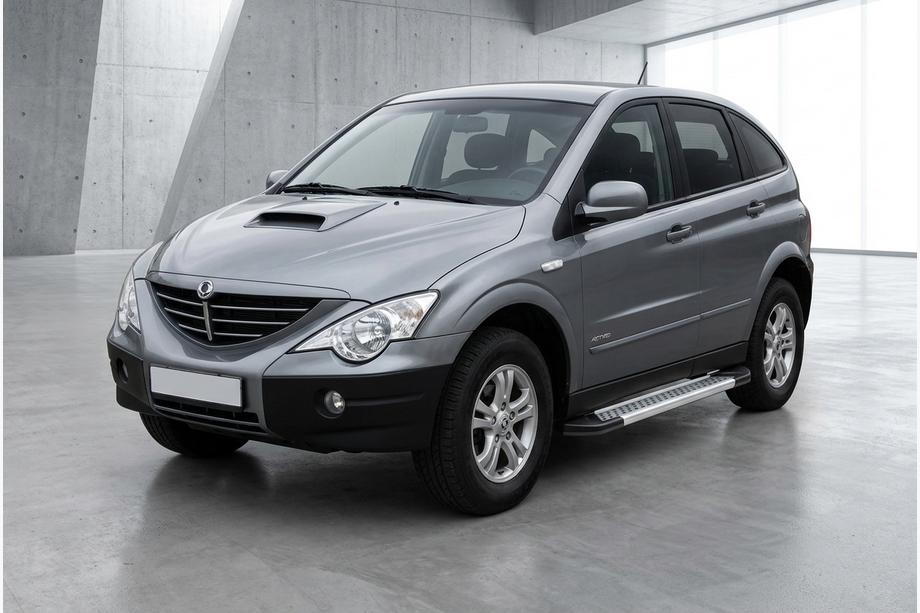 SsangYong Action 2005-2018 Seitenschweller New Vision Grey (2 Stk., Aluminium) Image