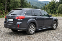 Subaru Outback 2009-2014 Seitenschweller New Vision Black (2 Stk., Aluminium) Foto 1