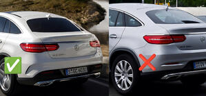 Mercedes GLE coupe C292 2015-2019 Premium Schmutzfänger ohne Schweller (4 Stk) Foto 6
