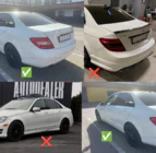 Mercedes C-class W204 2007-2015 Original Schmutzfänger Premium 2011-2014 (4 Stk) Foto 3