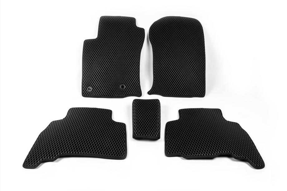 Toyota Land Cruiser Prado 150 2009-2023 EVA Fußmatten (schwarz) 7-Sitzer, 2009-2013 Foto 9