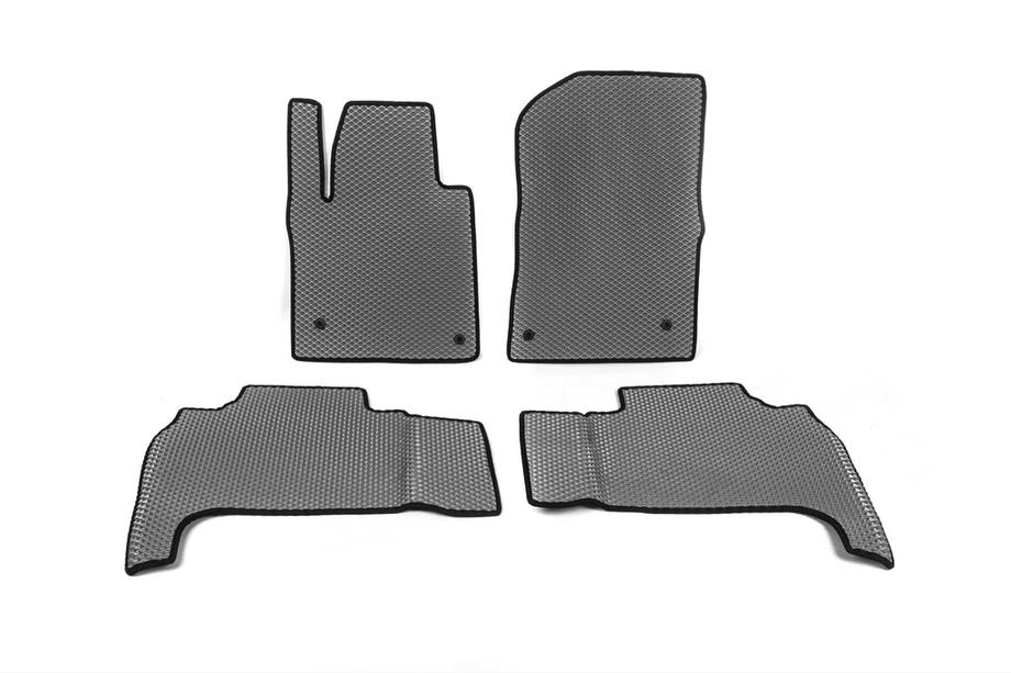 Toyota Land Cruiser 200 2007-2021 Polyurethan Fußmatten (2007-2012, EVA, grau) Image