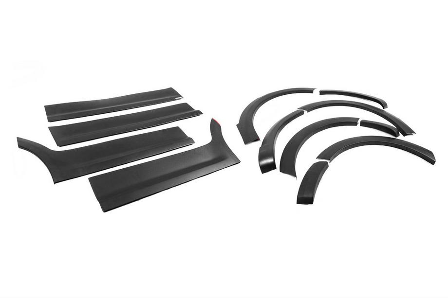 Volkswagen Caddy 2010-2015 Satz Zierleisten und Kotflügelverbreiterungen 1 Tür, kurzer Radstand Foto 5