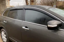 Mazda CX-9 2007-2016 Windabweiser mit Chromleisten (4 Stk, HIC) Foto 1
