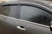 Mazda CX-9 2007-2016 Windabweiser mit Chromleisten (4 Stk, HIC) Foto 2