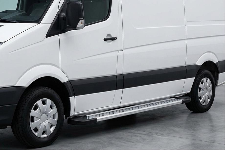 Volkswagen Crafter 2016- Seitenschweller New Vision Grey (2 Stk., Aluminium) Mittlerer Radstand Image