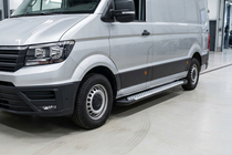 Volkswagen Crafter 2016- Trittbretter Allmond Grey (2 Stk., Aluminium) Mittlerer Radstand Foto 1
