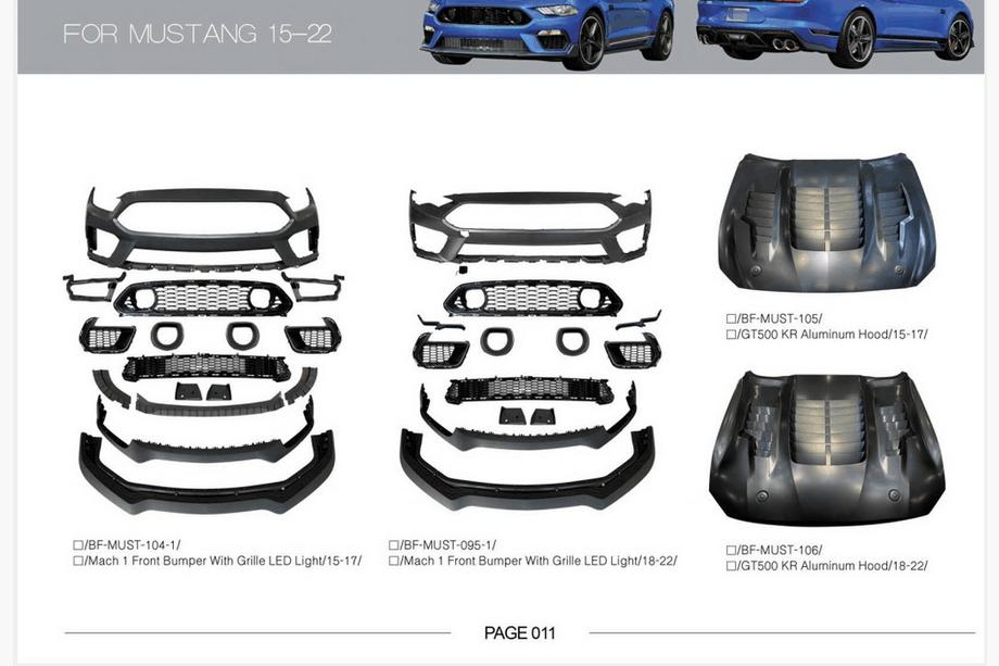 Ford Mustang 2015-2023 Bodykit Komplettset Image