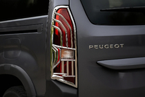 Peugeot Partner/Rifter 2019- Chrom Rückleuchten Abdeckungen (2 Stk, ABS) Foto 1