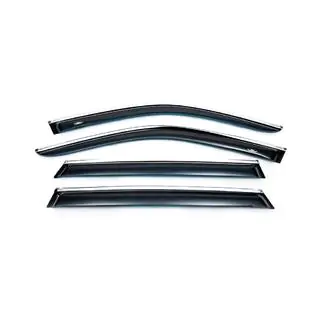 Windabweiser mit Chromleiste (4 Stk, HIC) BMW X5 E70 2007-2013 Foto 1