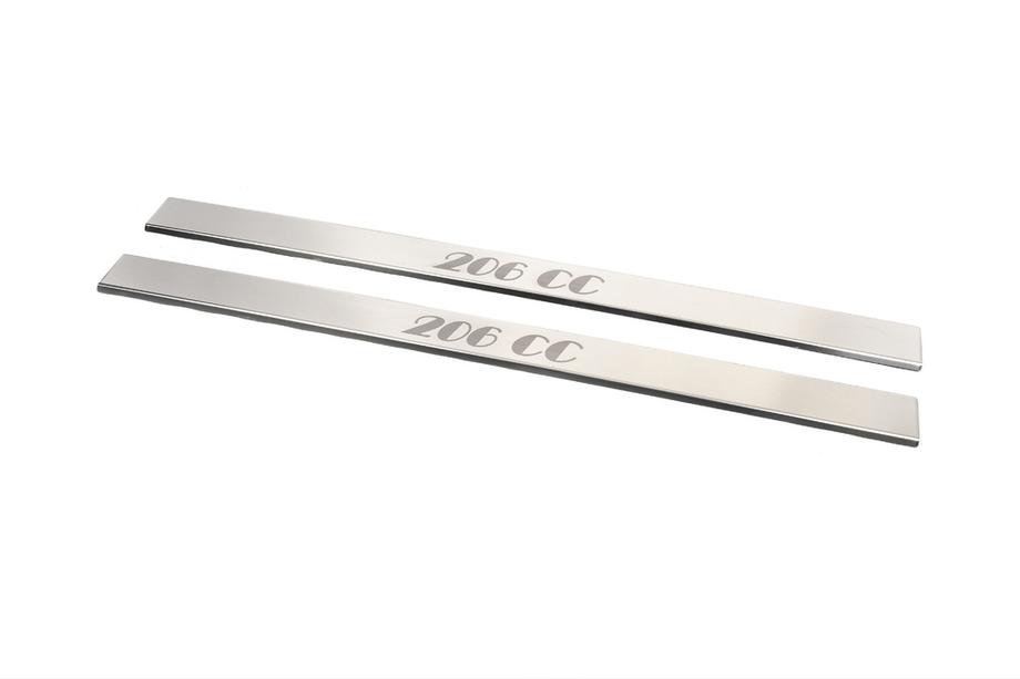 Peugeot 206 1998-2024 Einstiegsleisten Carmos (2 Stk, Edelstahl) Image