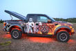Airbrushing auf einem Auto Foto 1