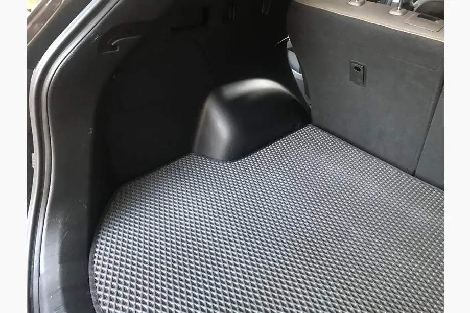 Hyundai Santa Fe 3 2012-2018 Kofferraummatte (EVA, Schwarz) (5-Sitzer) Foto 2