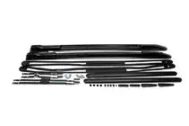 Toyota Land Cruiser 200 2007-2021 Dachreling mit Quertraeger Schwarz (Exclusive, 2 Stk) Foto 7