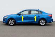 Ford Focus IV 2018- Unterer Fensterrahmen OmsaLine HB, SD (4 Stk, Edelstahl) Foto 1