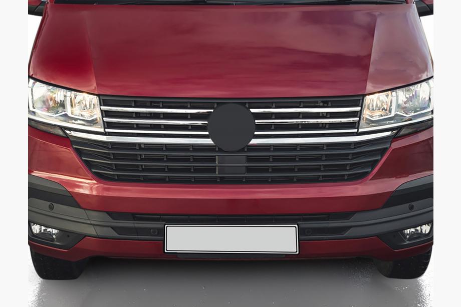 Volkswagen T6 2015-2024 Chrom Kühlergrill Blenden 2019+ (4 Stk, Edelstahl) Image