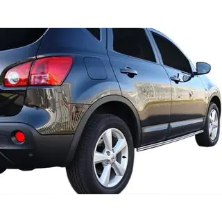 Seitliche Doppelrohre (2 Stk., Edelstahl) Nissan Qashqai 2007-2010 Foto 2