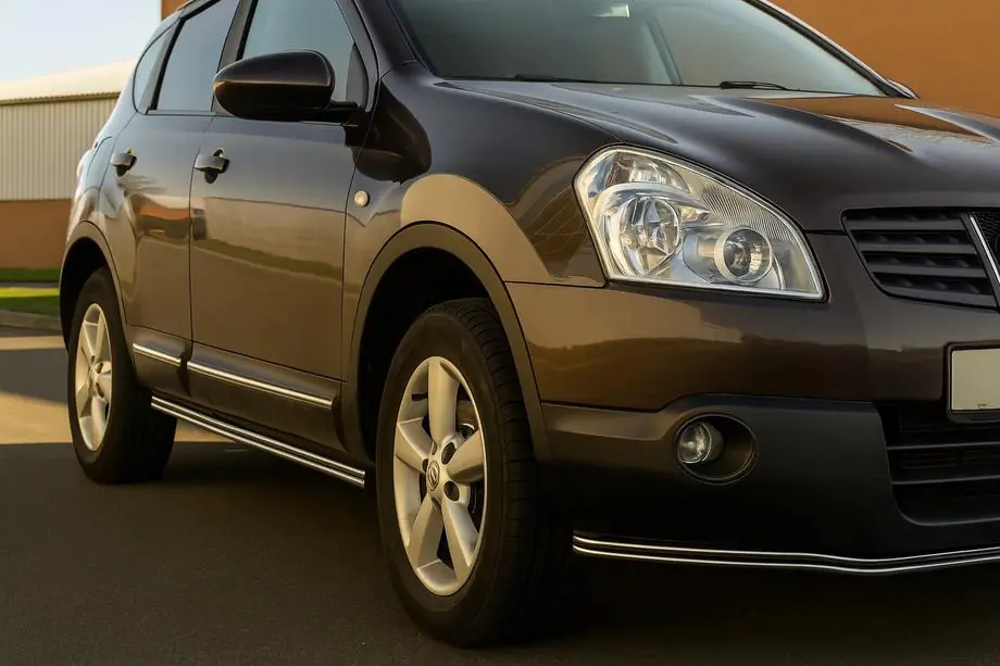 Nissan Qashqai 2007-2010 Seitliche Doppelrohre (2 Stk., Edelstahl) Image