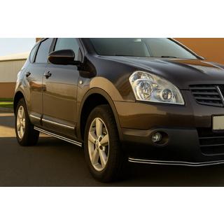 Seitliche Doppelrohre (2 Stk., Edelstahl) Nissan Qashqai 2010-2014 Foto 1