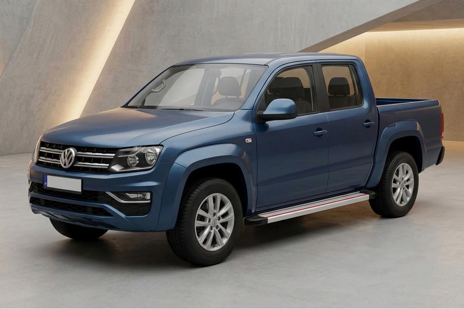 Volkswagen Amarok 2010-2022 Seitenschweller Maya Rot-Grau (2 Stk., Aluminium) Image