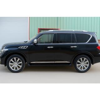Türleisten (4 Stk, Chrom) Nissan Patrol Y62 2010-2024 Foto 3