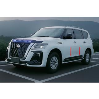 Türleisten (4 Stk, schwarz) Nissan Patrol Y62 2010-2024 Foto 3