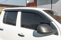 Volkswagen Amarok 2010-2022 Windabweiser mit Chromleiste (4 Stk, Niken) Foto 2