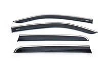 Volkswagen Amarok 2010-2022 Windabweiser mit Chromleiste (4 Stk, Niken) Foto 7