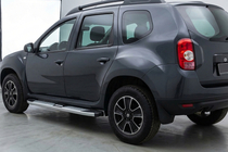Dacia Duster 2008-2018 Seitenschweller Mevsim Grey (2 Stk., Aluminium) Foto 1
