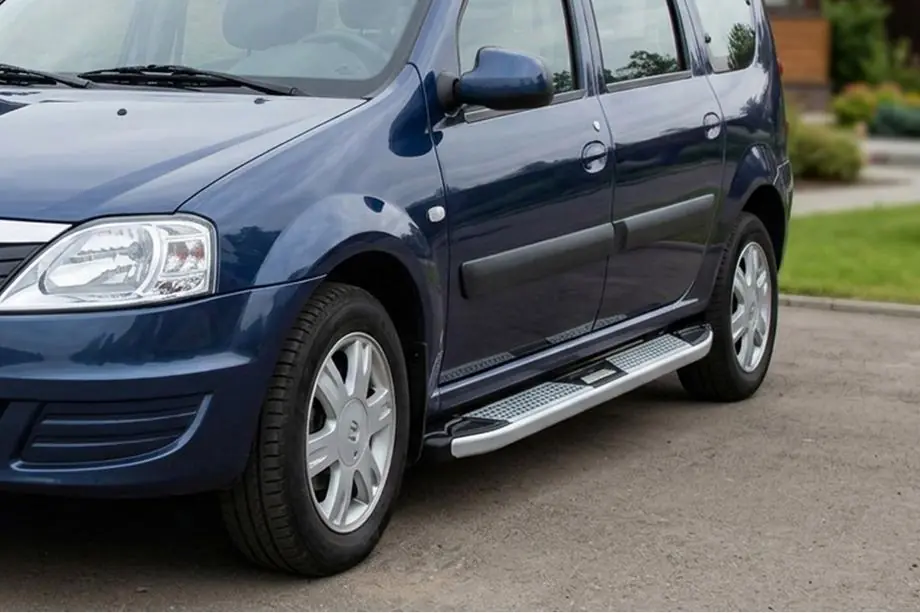 Dacia Logan MCV 2004-2014 Seitenschweller Mevsim Grey (2 Stk., Aluminium) Image