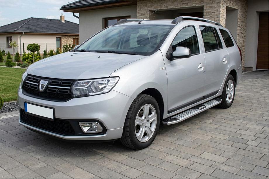 Dacia Logan MCV 2013-2020 Seitenschweller Mevsim Grey (2 Stk., Aluminium) Foto 1